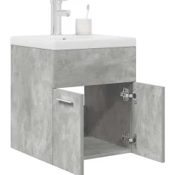 Vidaxl Armoire lavabo de salle de bain avec bassin intégré et robinet* Meuble Wc