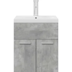 Vidaxl Armoire lavabo de salle de bain avec bassin intégré et robinet* Meuble Wc