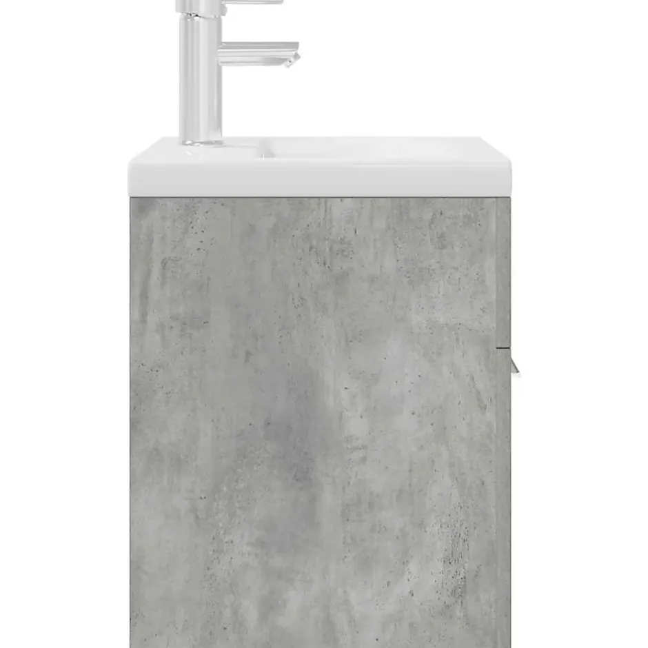 Vidaxl Armoire lavabo de salle de bain avec bassin intégré et robinet* Meuble Wc