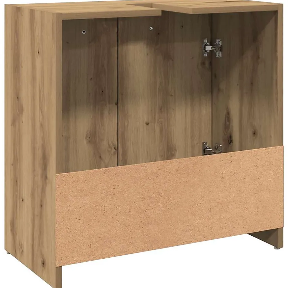 Vidaxl Armoire lavabo de salle de bain chêne artisanal 60x33x60 cm