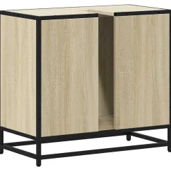 Vidaxl Armoire lavabo de salle de bain chêne sonoma bois d'ingénierie* Meuble Wc