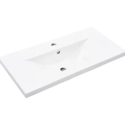 Vidaxl Armoire lavabo de salle de bain avec bassin intégré gris béton