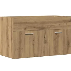 Vidaxl Armoire lavabo de salle de bain chêne artisanal bois ingénierie* Meuble Wc