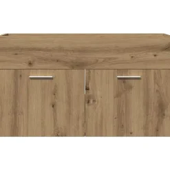 Vidaxl Armoire lavabo de salle de bain chêne artisanal bois ingénierie* Meuble Wc