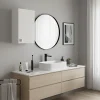 The White Stone Armoire Murale 1 Porte Blanc Frêne
