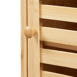 [En.Casa] Armoire murale de salle de bain Gjesdal bambou 60 x 40 x 20 cm naturel en.casa* Armoire De Salle De Bains|Meuble De Salle De Bains Faible Profondeur
