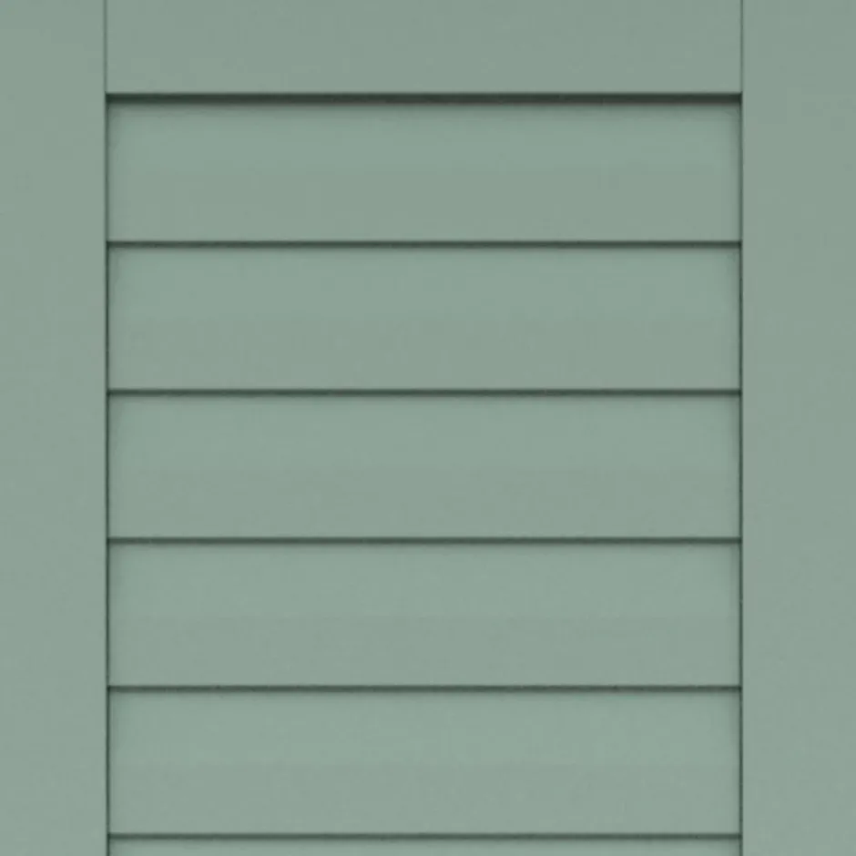 Teamson Home Armoire murale de salle de bain en effet bois vert avec 2 portes