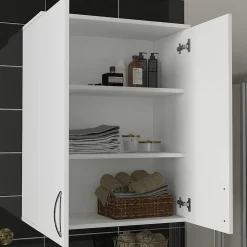 Pier Import Armoire murale de salle de bains blanche 2 portes MARFA