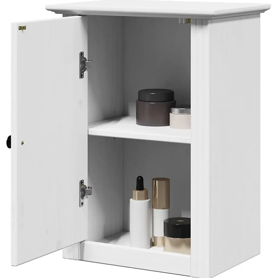 Vidaxl Armoire murale de salle de bain BODO blanc 44x30x60 cm* Meuble Wc