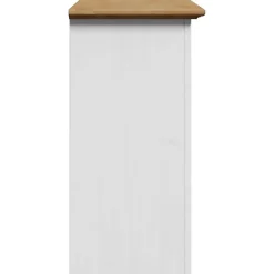 Vidaxl Armoire murale de salle de bain BODO blanc et marron 44x30x60cm* Meuble Wc