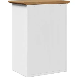 Vidaxl Armoire murale de salle de bain BODO blanc et marron 44x30x60cm* Meuble Wc