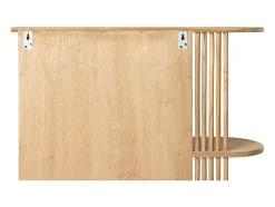 Vente-unique Armoire murale de salle de bain en teck avec miroir et niches - Coloris naturel - CIMAHI* Armoire De Toilette