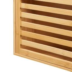 [En.Casa] Armoire murale de salle de bain Järfälla bambou 55 x 37 x 16 cm naturel en.casa* Armoire De Salle De Bains|Meuble De Salle De Bains Faible Profondeur