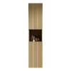ProximaX Armoire murale salle de bain 160 cm, meuble étroit avec 2 portes et 1 compartiment ouvert, finition bois Corolla* Meuble Wc