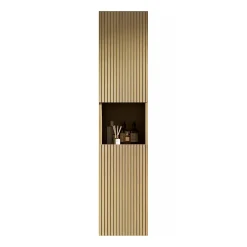 ProximaX Armoire murale salle de bain 160 cm, meuble étroit avec 2 portes et 1 compartiment ouvert, finition bois Corolla* Meuble Wc