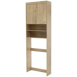 Ml-Design Armoire pour machine à laver 63x24x187 cm armoire haute MDF chêne salle de bain* Ensemble Meuble De Salle De Bains