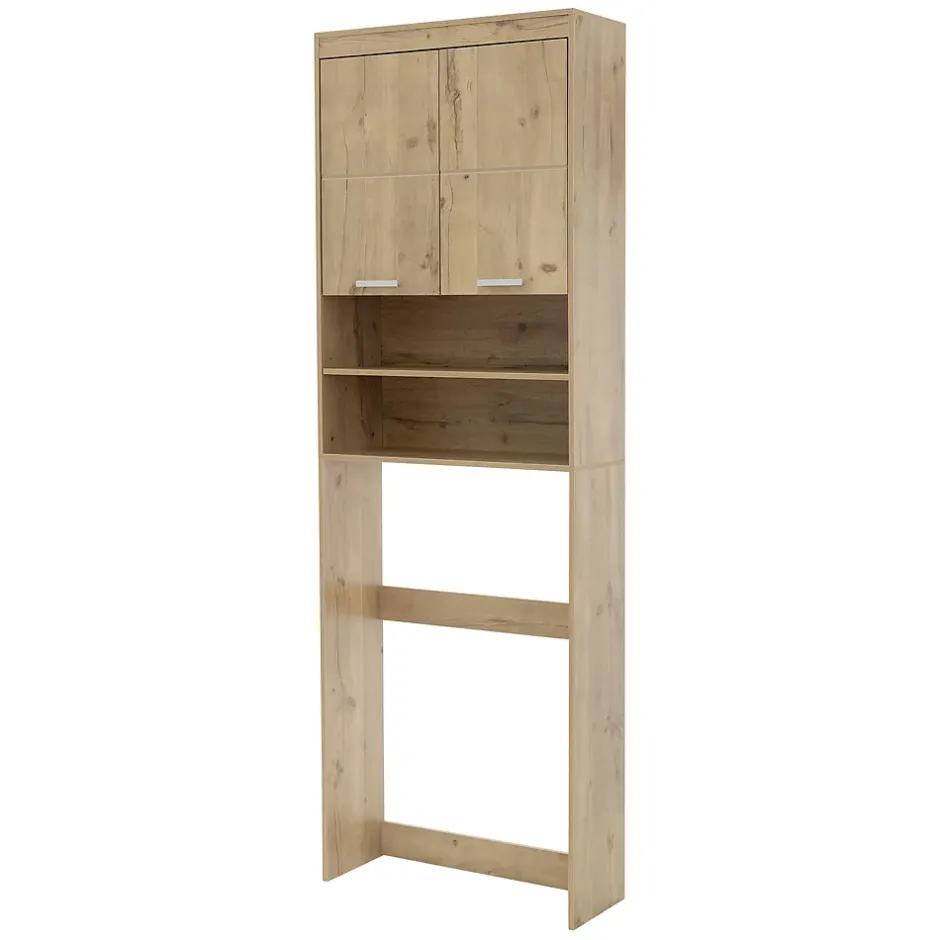 Ml-Design Armoire pour machine à laver 63x24x187 cm armoire haute MDF chêne salle de bain* Ensemble Meuble De Salle De Bains
