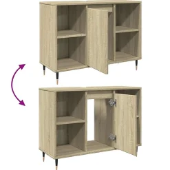 Vidaxl Armoire salle de bain chêne sonoma 80x33x60cm bois d'ingénierie