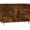 Vidaxl Armoire salle de bain chêne fumé 80x33x60cm bois d'ingénierie