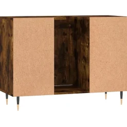 Vidaxl Armoire salle de bain chêne fumé 80x33x60cm bois d'ingénierie