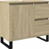 Vidaxl Armoire salle de bain chêne sonoma 65x33x60 cm