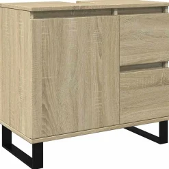 Vidaxl Armoire salle de bain chêne sonoma 65x33x60 cm