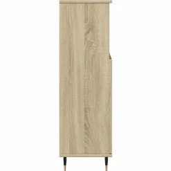 Vidaxl Armoire salle de bain chêne sonoma 30x30x100 cm* Meuble Wc