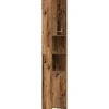 Vidaxl Armoire salle de bain vieux bois 30x30x183,5 cm bois ingénierie