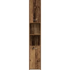 Vidaxl Armoire salle de bain vieux bois 30x30x183,5 cm bois ingénierie