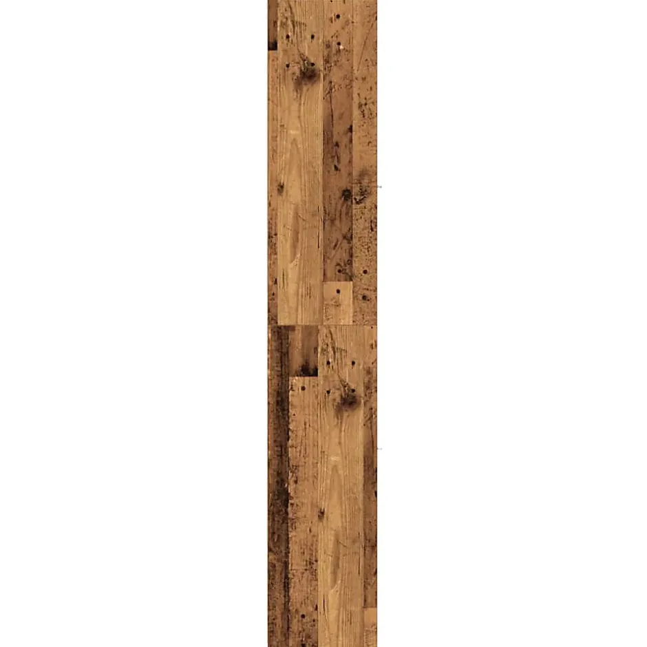 Vidaxl Armoire salle de bain vieux bois 30x30x183,5 cm bois ingénierie