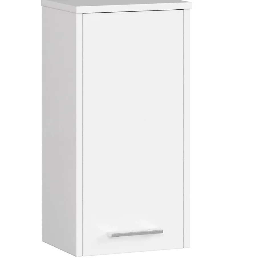 Akord Furniture Factory Armoire salle de bains AKORD FIN Meuble Haut Suspendue Blanche 30 cm 1 porte façade Blanche 2 étagères 30x22,5x60 cm