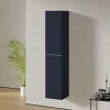 Bernstein Armoire suspendue Colonne de rangement 35x170x35cm (LxHxP) Bleu nuit mat poignée métal Chrome, Garantie 5 ans - LAVOA