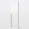 GoodHome Armoire WC Ladoga blanc L. 60 x H. 190 x P. 15 cm