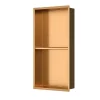 Swiss Aqua Technologies Aurum Niche de Douche à encastrer, Acier Inoxydable 304, 2 étagères, 60x30x10cm, Cuivre brossé PVD (SATAURN6030SBRG)