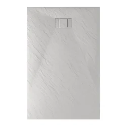 Bac à douche 80x150x2,6 CM Rectangulaire Blanc Effet Pierre mod. Blend
