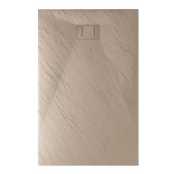 Bac à douche 80x140x2,6 CM Rectangulaire Tortourelle Effet Pierre mod. Blend* Receveur De Douche