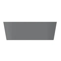GoodHome Baignoire à double extrémités Nakina L. 180 cm x l. 80 cm gris