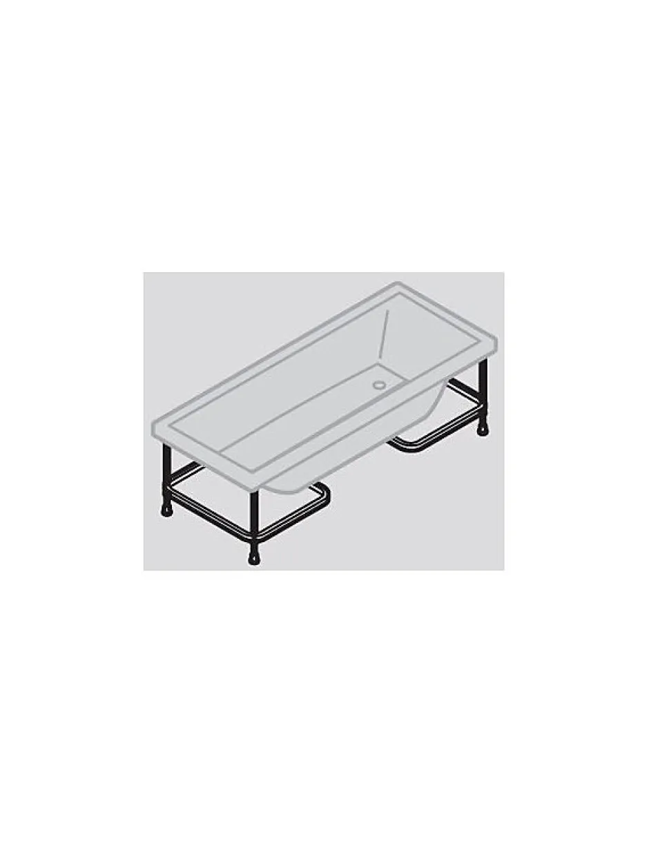 Novellini Baignoire à encastrer Calos 2.0 (avec pieds inclus) - Dimensions: 170 x 75 x 58 - 200 litres* Baignoire Droite