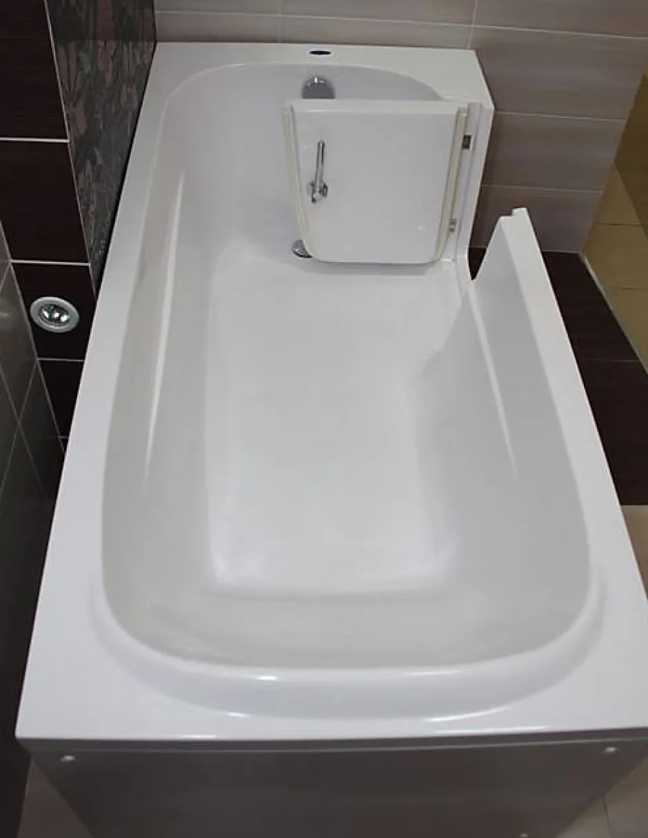 Azura Home Design Baignoire à porte EULALIE - 160cm* Baignoire À Porte