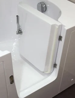 Azura Home Design Baignoire à porte EULALIE - 160cm* Baignoire À Porte