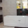 Azura Home Design Baignoire à porte EULALIE - 150cm* Baignoire À Porte