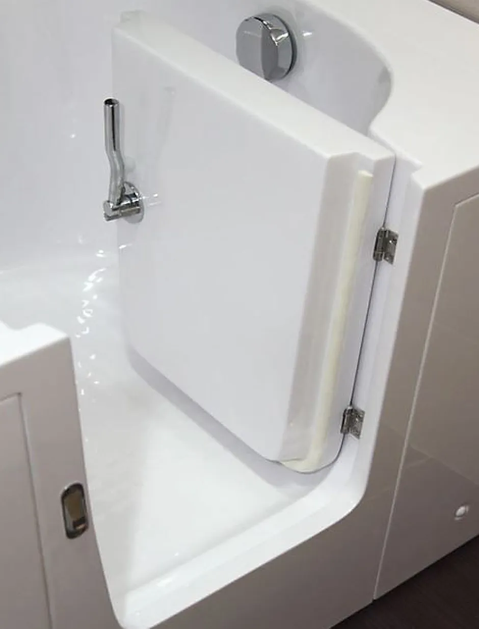 Azura Home Design Baignoire à porte EULALIE - 150cm* Baignoire À Porte