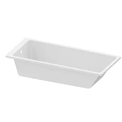 GoodHome Baignoire 170 x 75 cm Teesta* Baignoire Droite