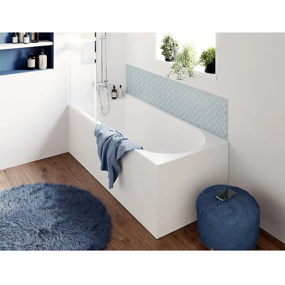 GoodHome Baignoire 170 x 70 cm Cavally