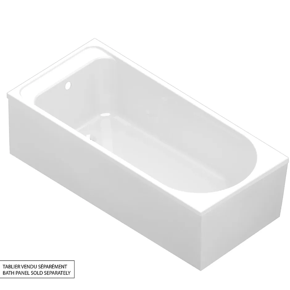 GoodHome Baignoire 170 x 70 cm Cavally