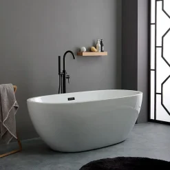 Kiamami Valentina Baignoire Acrylique Autoportante Cassiopea Blanc* Baignoire Îlot