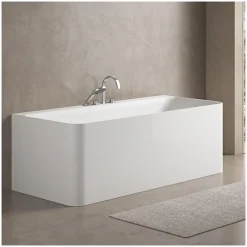 Mob-In Baignoire acrylique Lucite murale URBAN blanche 170cm URBAN