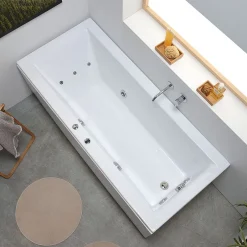 Kiamami Valentina Baignoire Adele Avec Panneau Latéral* Baignoire Balnéo