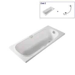 Valentin Baignoire Akimbo 140 x 70 cm sans tablier* Baignoire Droite