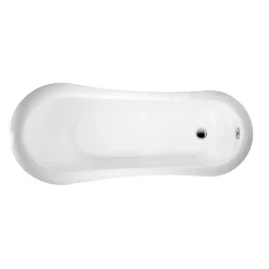 Rogier & Mothes Baignoire ancienne retro sur pieds RICHMOND Noire 171 cm Pieds d'Aigle Noirs* Baignoire Îlot